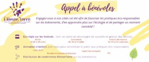 Appel à bénévole festival été