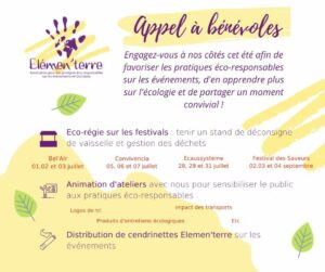 appel bénévole été 2022