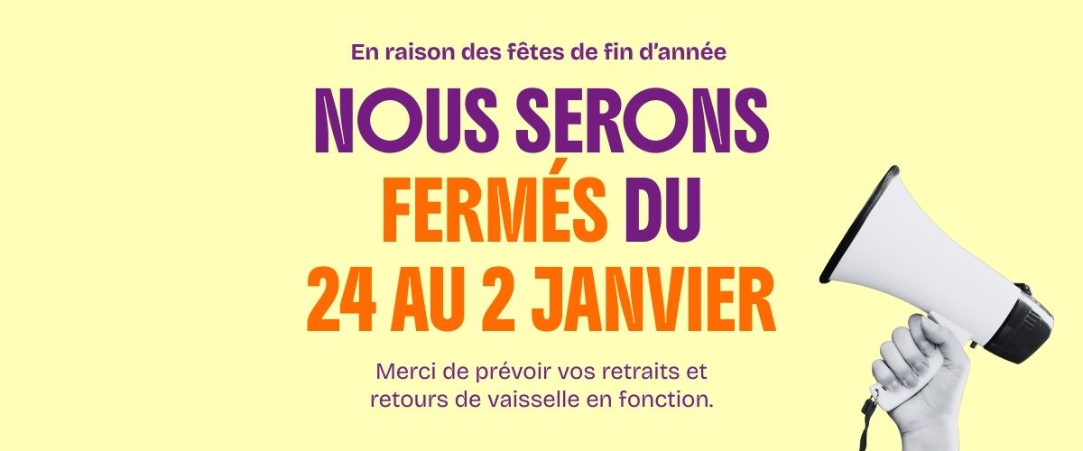 Fermeture de l'association du 24 décembre au 2 janvier inclus