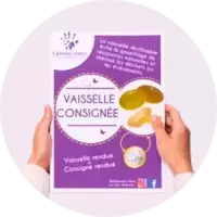 Affiche assiettes consigné